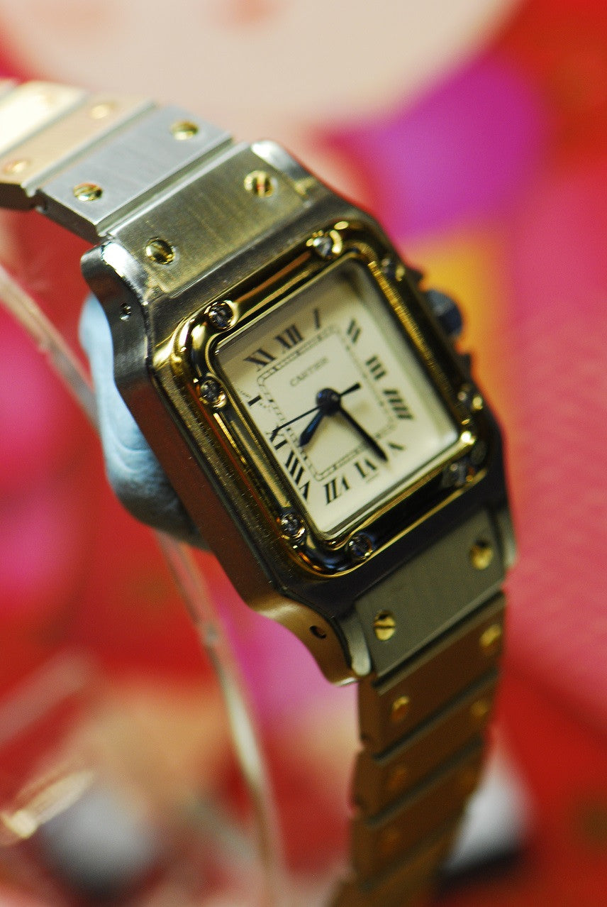 [SOLD] CARTIER SANTOS GALBEE HALF-GOLD LADIES SMALL AUTOMATIC