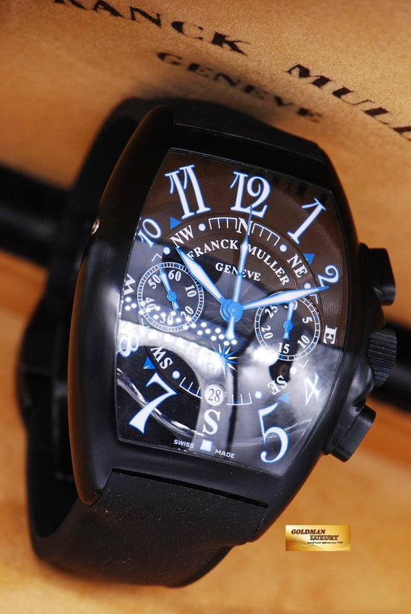 [SOLD] FRANCK MULLER MARINER CHRONOGRAPH PVD BLACK AUTOMATIC (MINT)