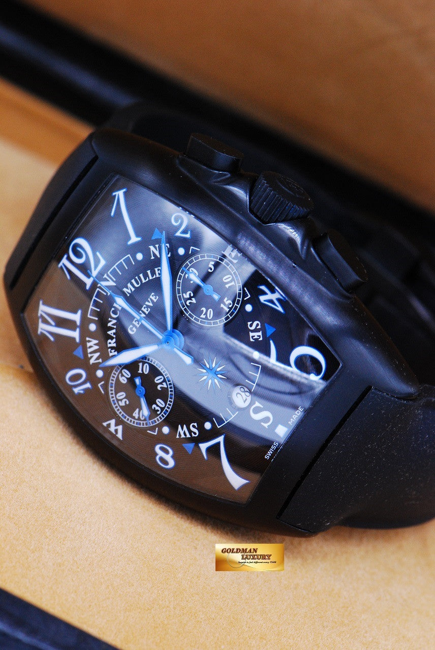 [SOLD] FRANCK MULLER MARINER CHRONOGRAPH PVD BLACK AUTOMATIC (MINT)