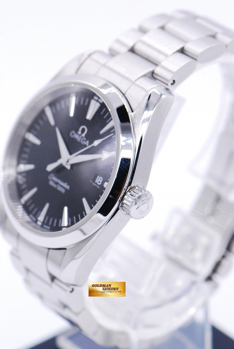 SOLD OMEGA SEAMASTER AQUA TERRA 37mm MIDSIZE QUARTZ MINT Goldman Luxury