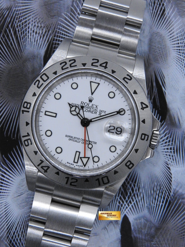 [SOLD] ROLEX OYSTER PERPETUAL EXPLORER II REF 16570 WHITE (MINT)