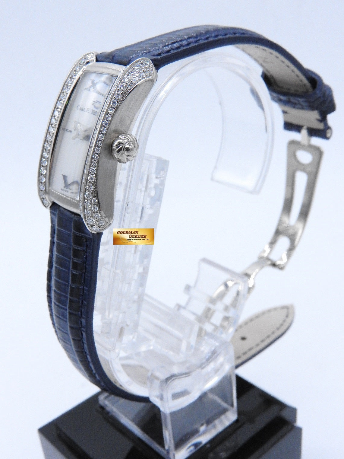 [SOLD] CARL F. BUCHERER ALACRIA LADIES 18K WHITE GOLD MOP QUARTZ (MINT)