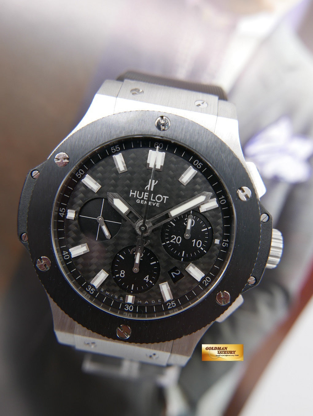 [SOLD] HUBLOT BIG BANG CHRONOGRAPH CERAMIC BEZEL BLACK