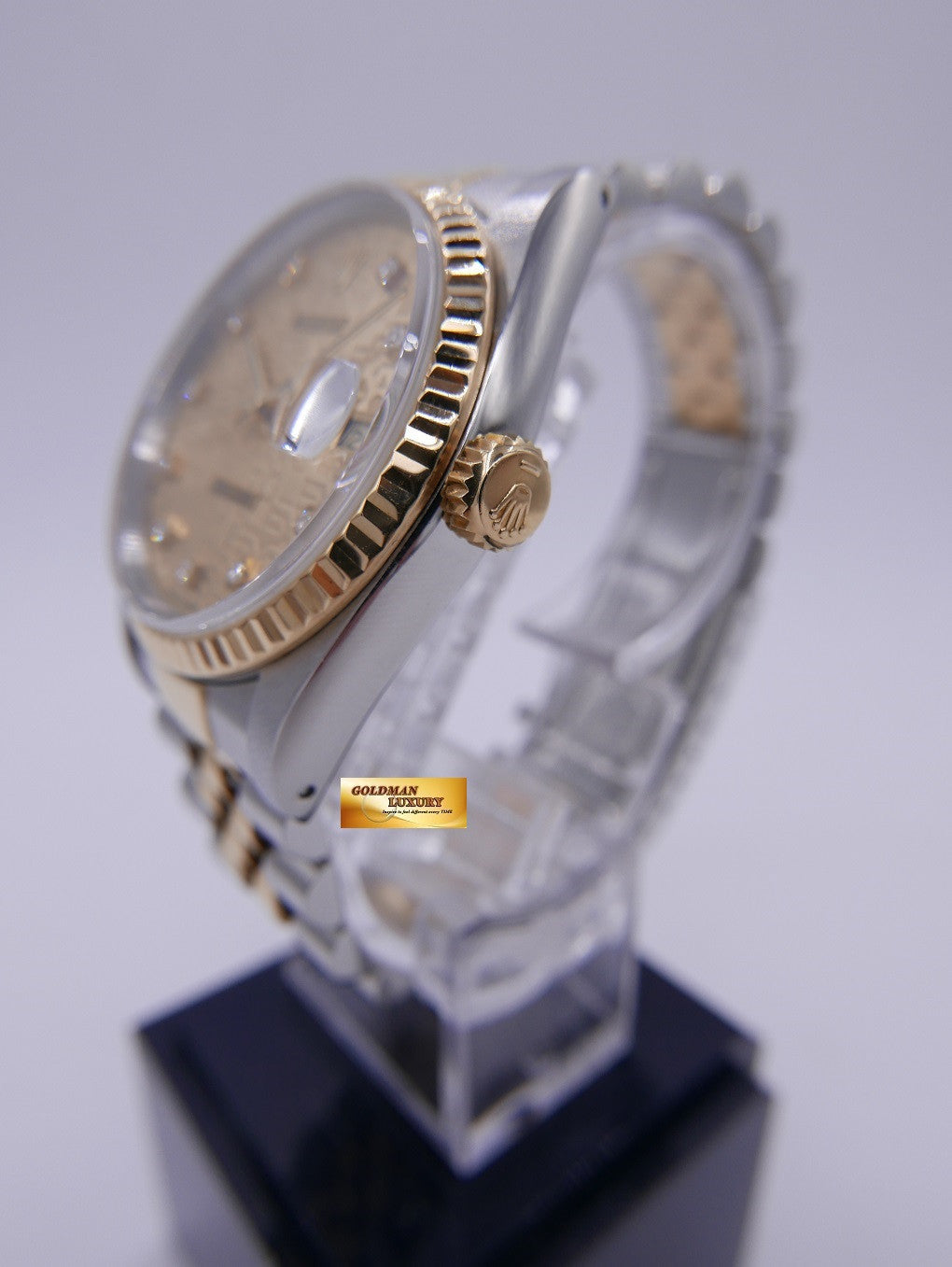 [SOLD] ROLEX OYSTER DATEJUST DIAMOND COMPUTER DIAL HALF-GOLD Ref 16233 (NEAR MINT)