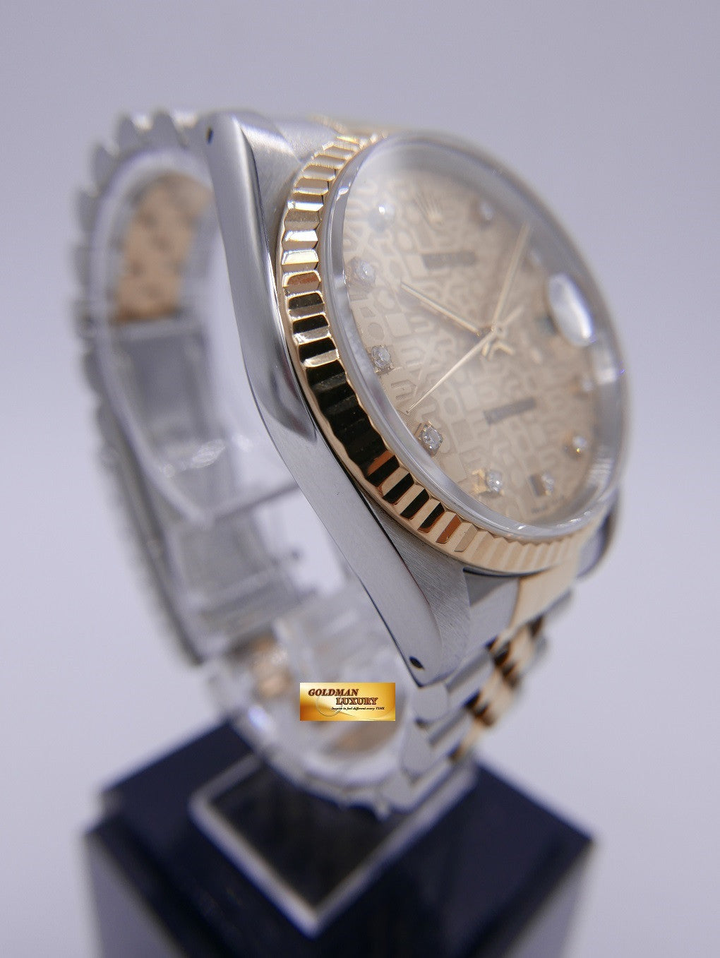 [SOLD] ROLEX OYSTER DATEJUST DIAMOND COMPUTER DIAL HALF-GOLD Ref 16233 (NEAR MINT)