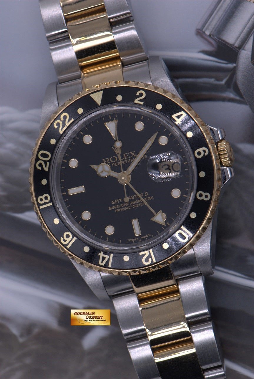 [SOLD] ROLEX OYSTER GMT-MASTER II HALF-GOLD Ref : 16713