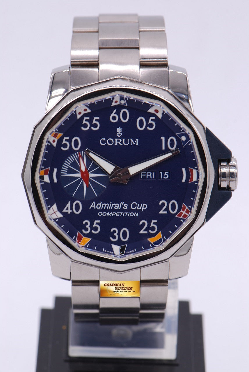 [SOLD] CORUM ADMIRAL'S CUP 48mm SS BRACELET AUTOMATIC BLUE