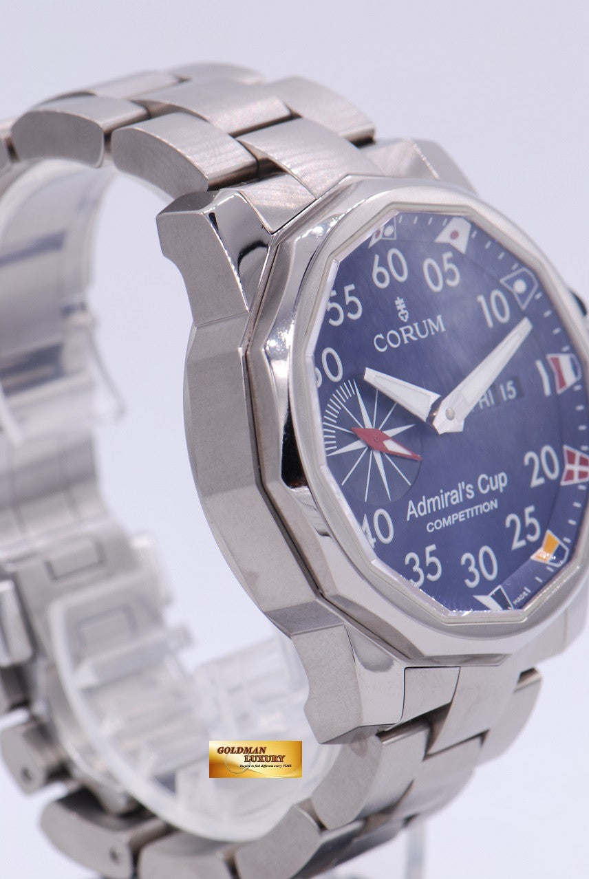 [SOLD] CORUM ADMIRAL'S CUP 48mm SS BRACELET AUTOMATIC BLUE