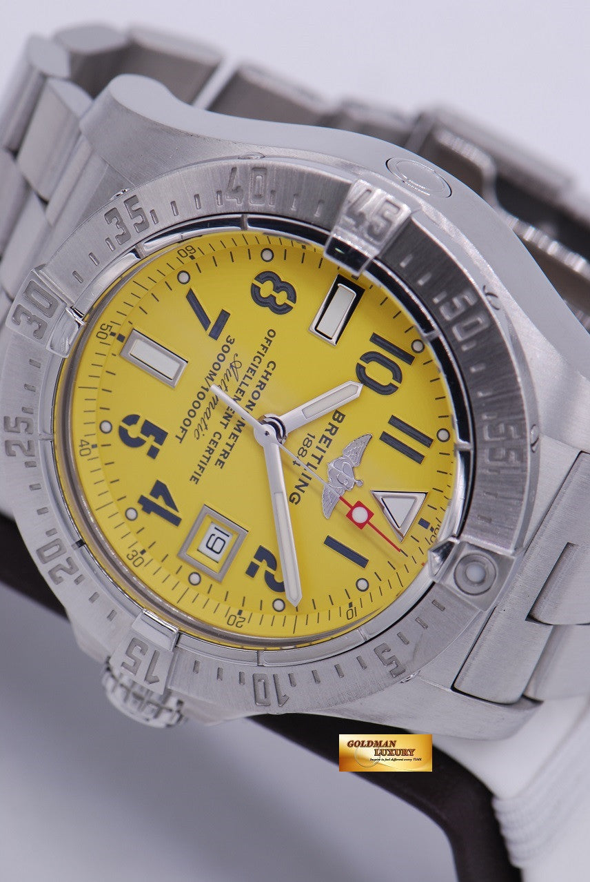 [SOLD] BREITLING AVENGER SEAWOLF YELLOW AUTOMATIC A17330