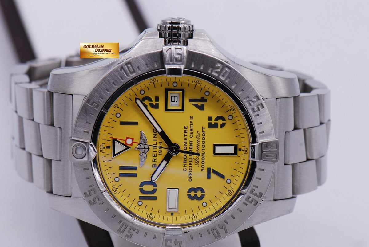 [SOLD] BREITLING AVENGER SEAWOLF YELLOW AUTOMATIC A17330