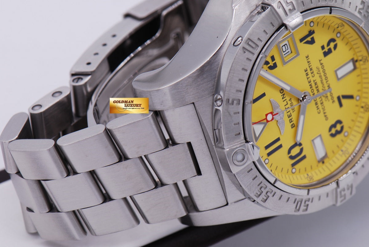[SOLD] BREITLING AVENGER SEAWOLF YELLOW AUTOMATIC A17330