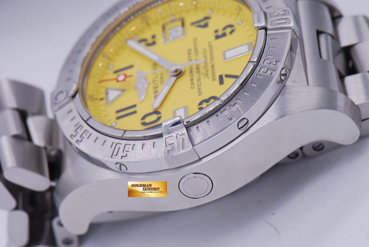 [SOLD] BREITLING AVENGER SEAWOLF YELLOW AUTOMATIC A17330
