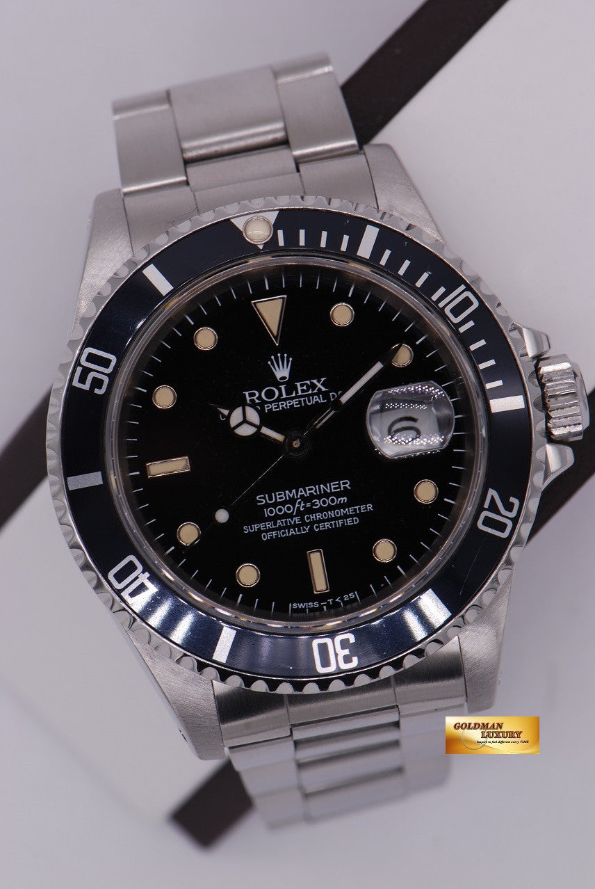 [SOLD] ROLEX OYSTER SUBMARINER BLACK Ref 16610 (NEAR MINT)