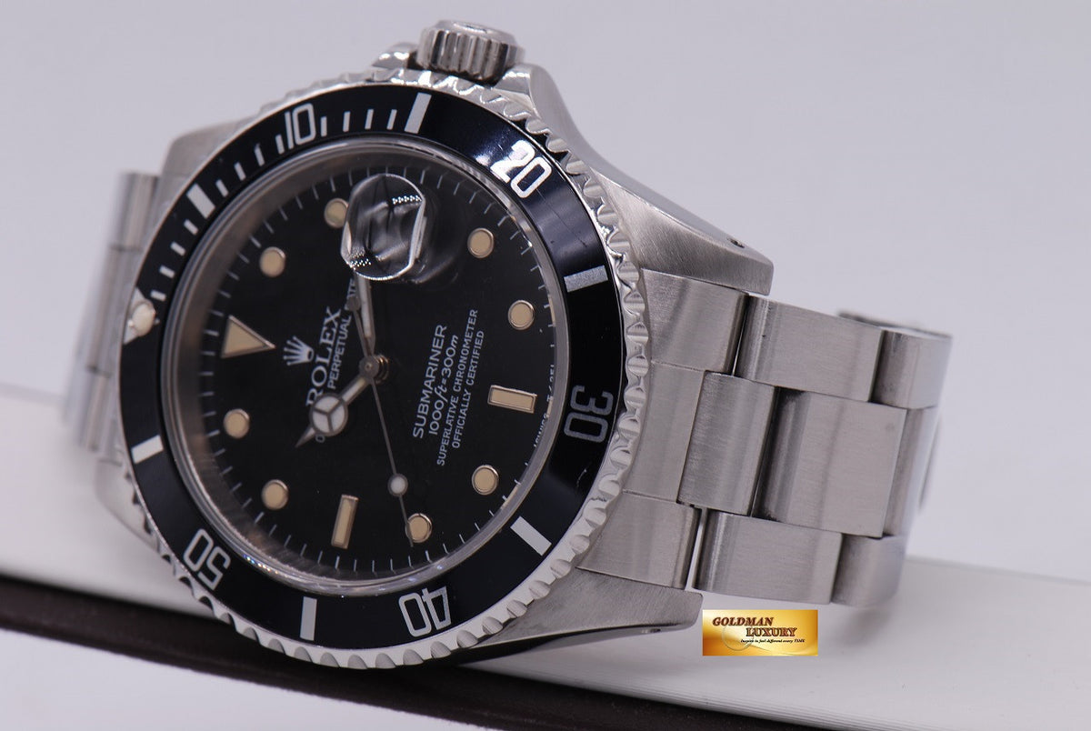 [SOLD] ROLEX OYSTER SUBMARINER BLACK Ref 16610 (NEAR MINT)