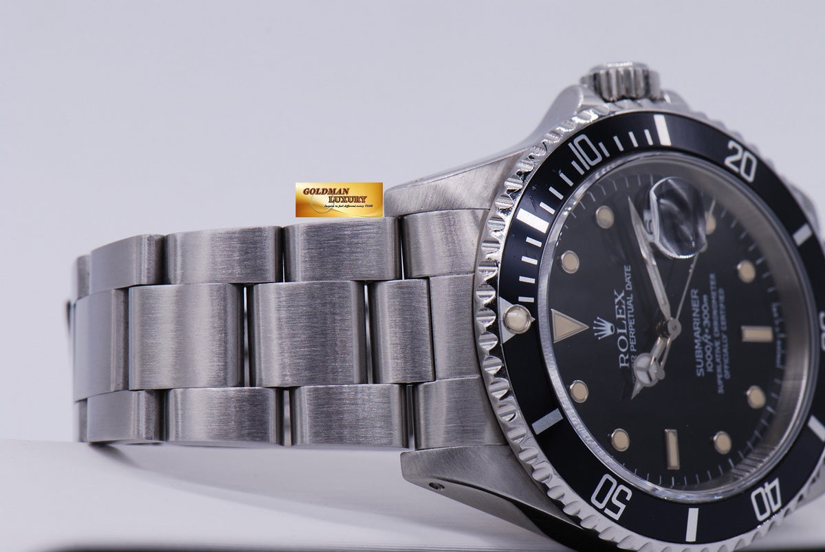 [SOLD] ROLEX OYSTER SUBMARINER BLACK Ref 16610 (NEAR MINT)