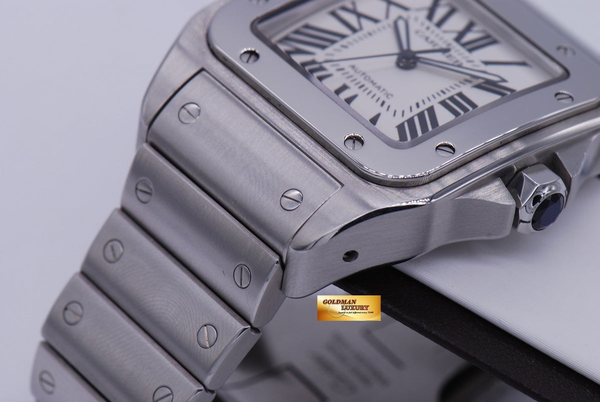 [ SOLD ] CARTIER SANTOS 100 XL SS BRACELET AUTOMATIC