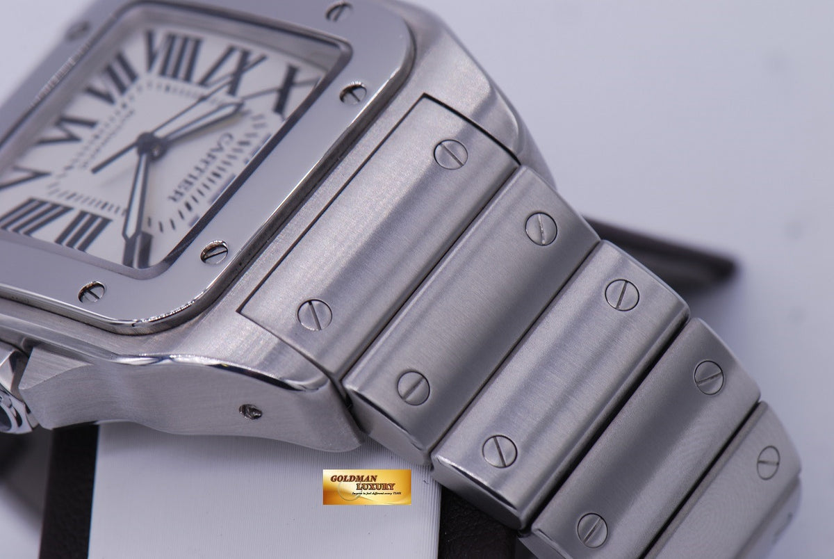 [ SOLD ] CARTIER SANTOS 100 XL SS BRACELET AUTOMATIC