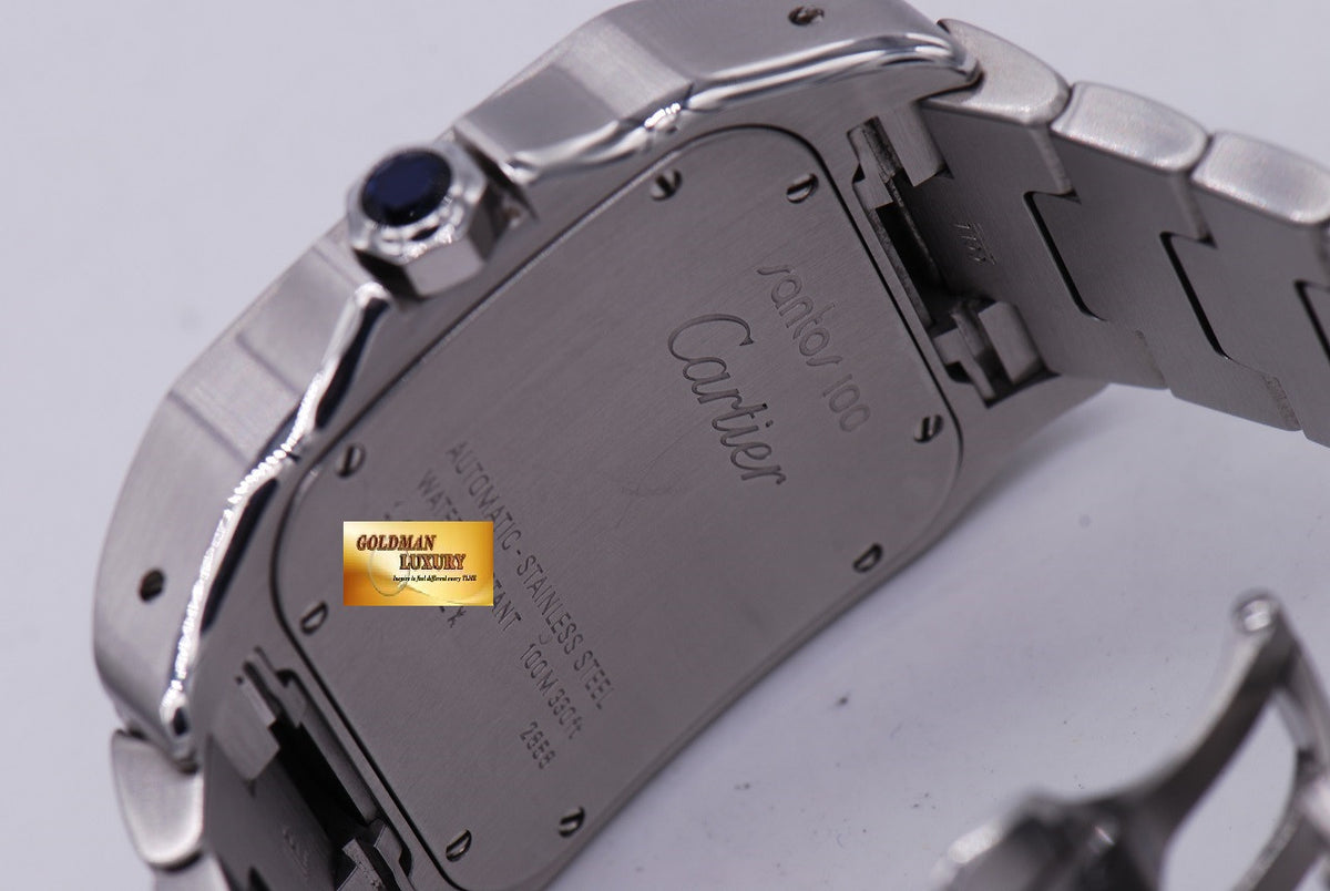 [ SOLD ] CARTIER SANTOS 100 XL SS BRACELET AUTOMATIC