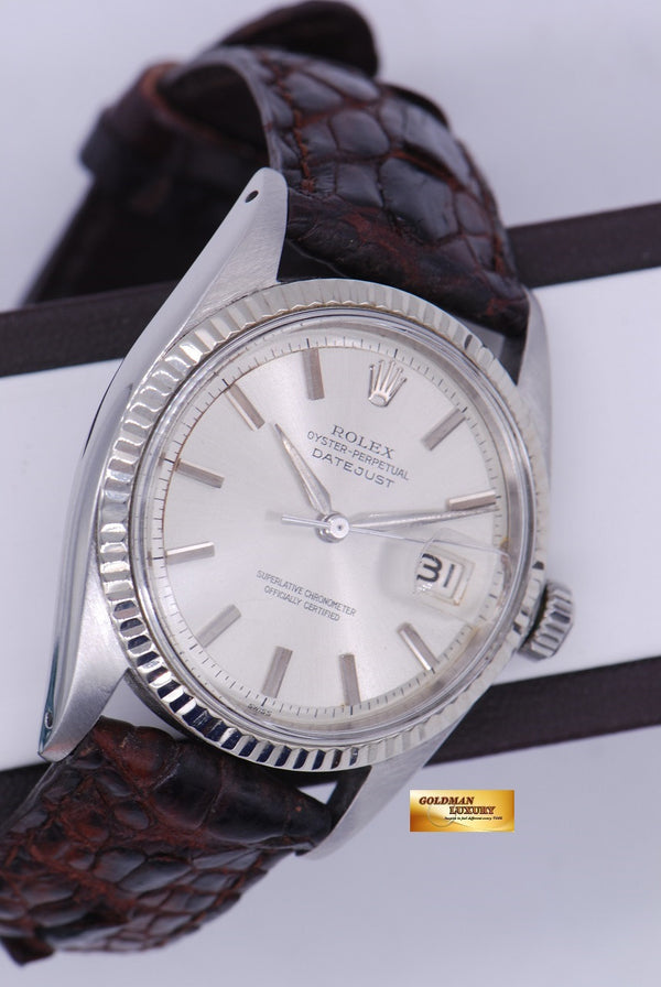 [SOLD] ROLEX OYSTER DATEJUST 1601 SILVER AUTOMATIC