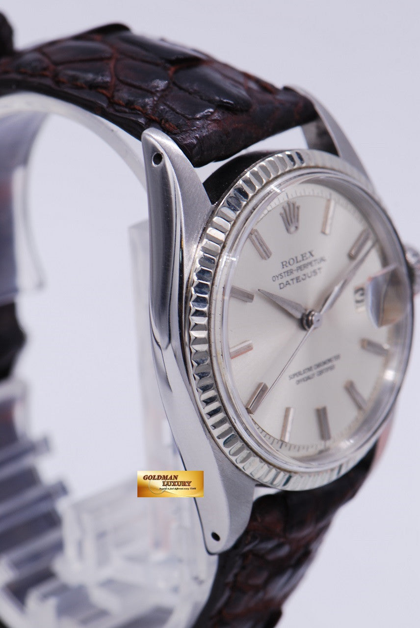 [SOLD] ROLEX OYSTER DATEJUST 1601 SILVER AUTOMATIC