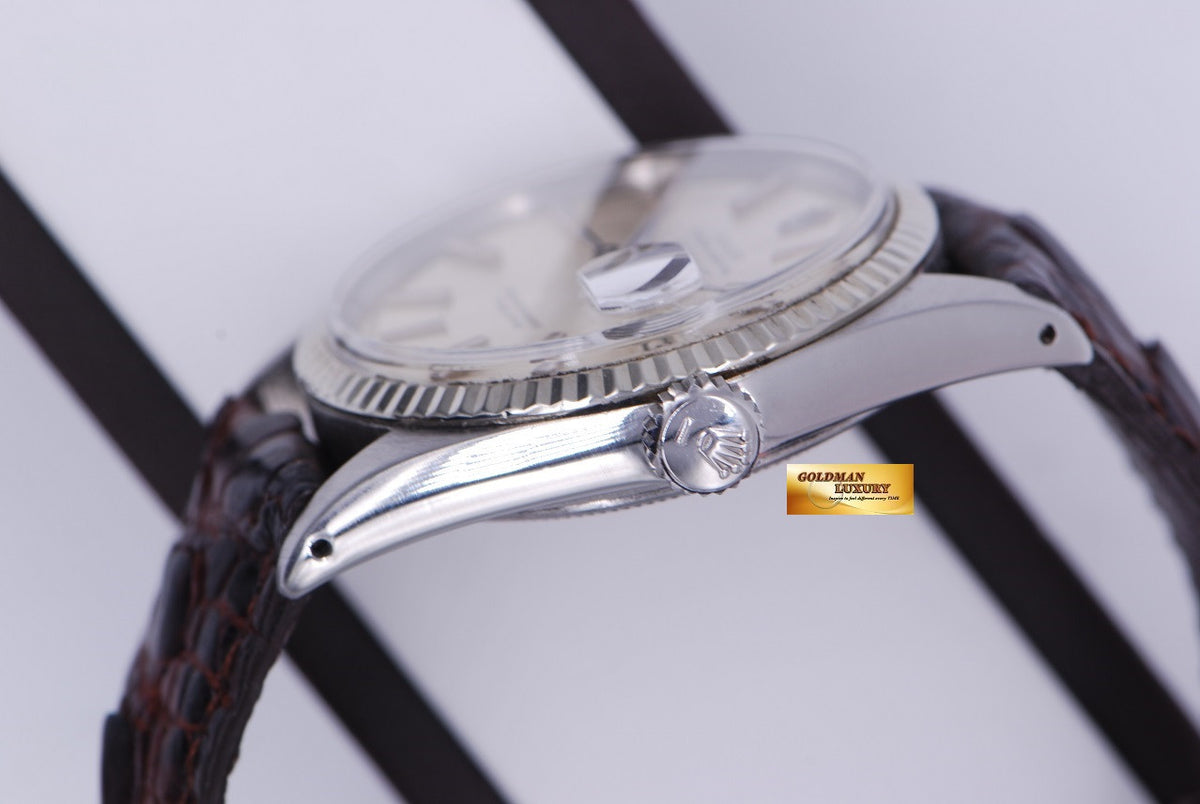 [SOLD] ROLEX OYSTER DATEJUST 1601 SILVER AUTOMATIC