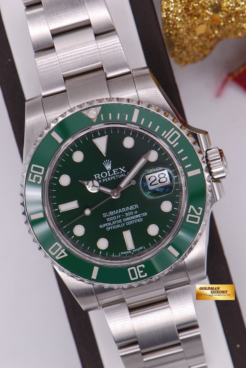 [SOLD] ROLEX OYSTER PERPETUAL SUBMARINER GREEN HULK Ref 116610LV