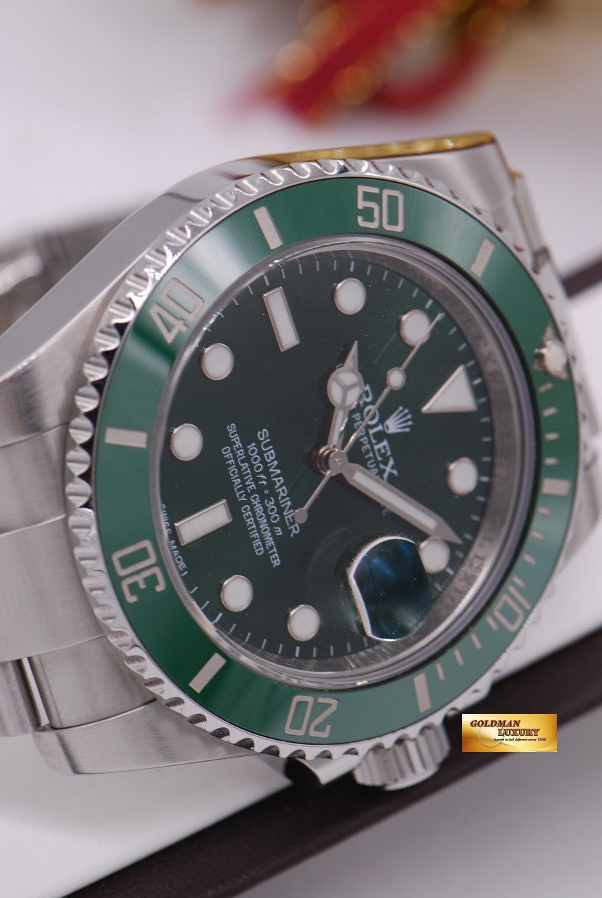 [SOLD] ROLEX OYSTER PERPETUAL SUBMARINER GREEN HULK Ref 116610LV