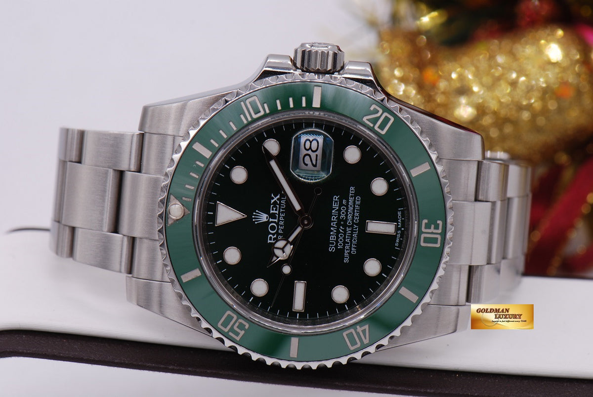 [SOLD] ROLEX OYSTER PERPETUAL SUBMARINER GREEN HULK Ref 116610LV