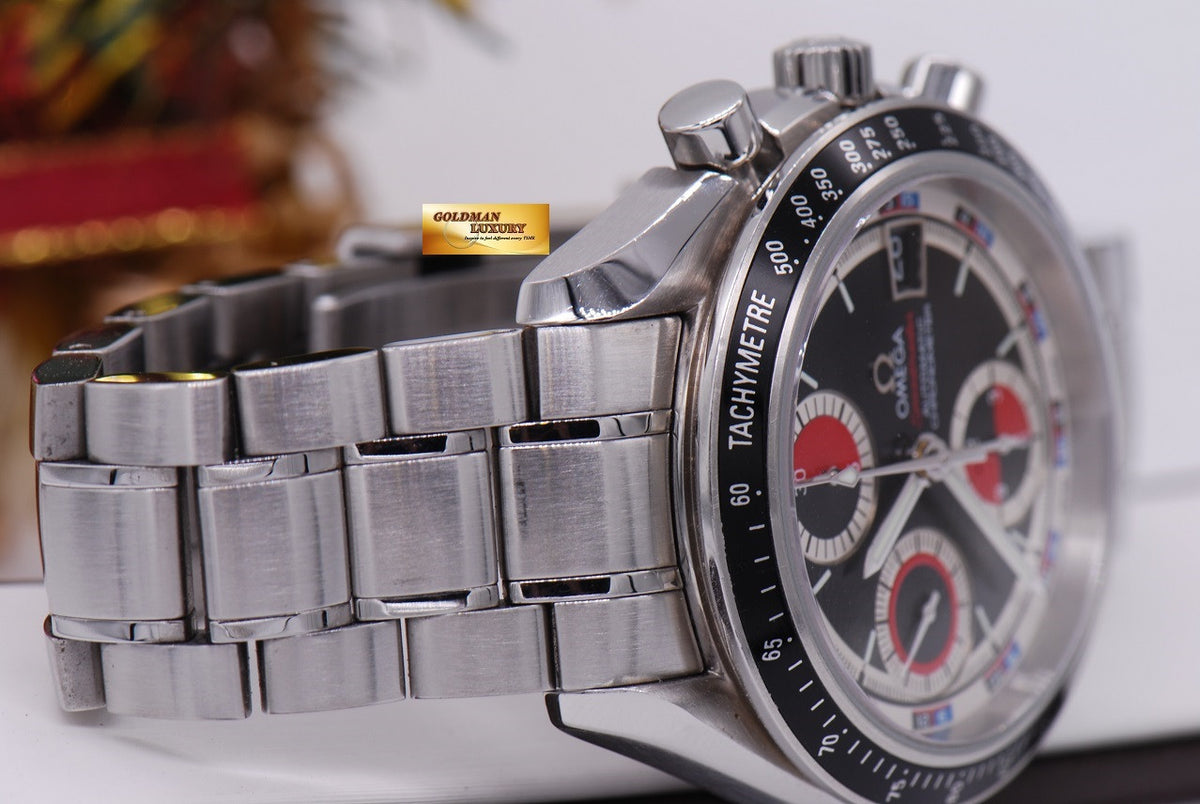 [SOLD] OMEGA SPEEDMASTER 40mm CHRONOGRAPH DATE RED BLACK DIAL (RARE) (MINT)