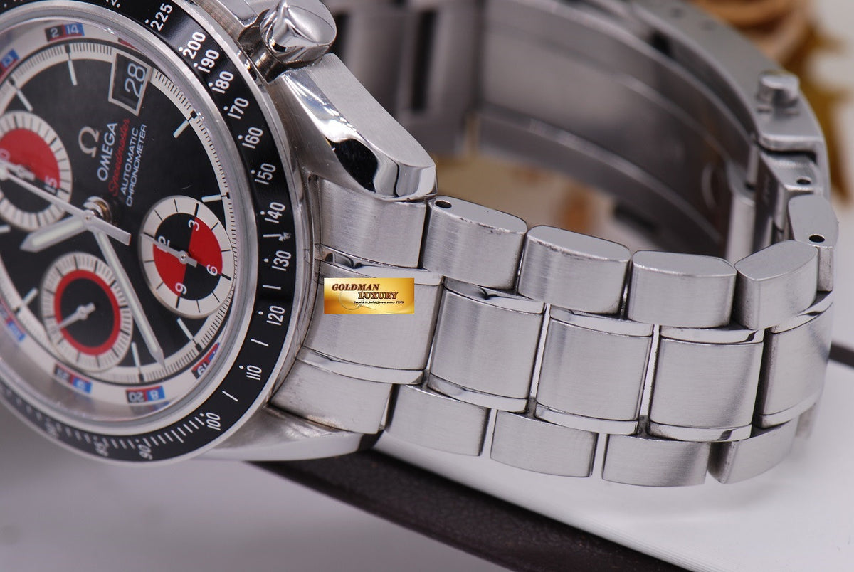 [SOLD] OMEGA SPEEDMASTER 40mm CHRONOGRAPH DATE RED BLACK DIAL (RARE) (MINT)