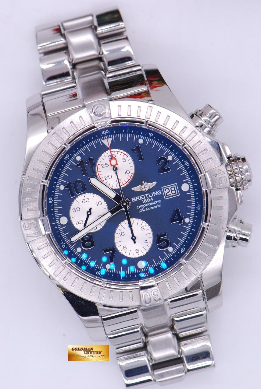 [SOLD] BREITLING SUPER AVENGER 48mm CHRONOGRAPH BLUE (MINT)