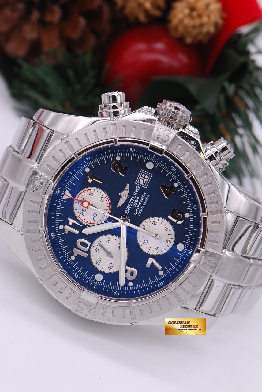 [SOLD] BREITLING SUPER AVENGER 48mm CHRONOGRAPH BLUE (MINT)