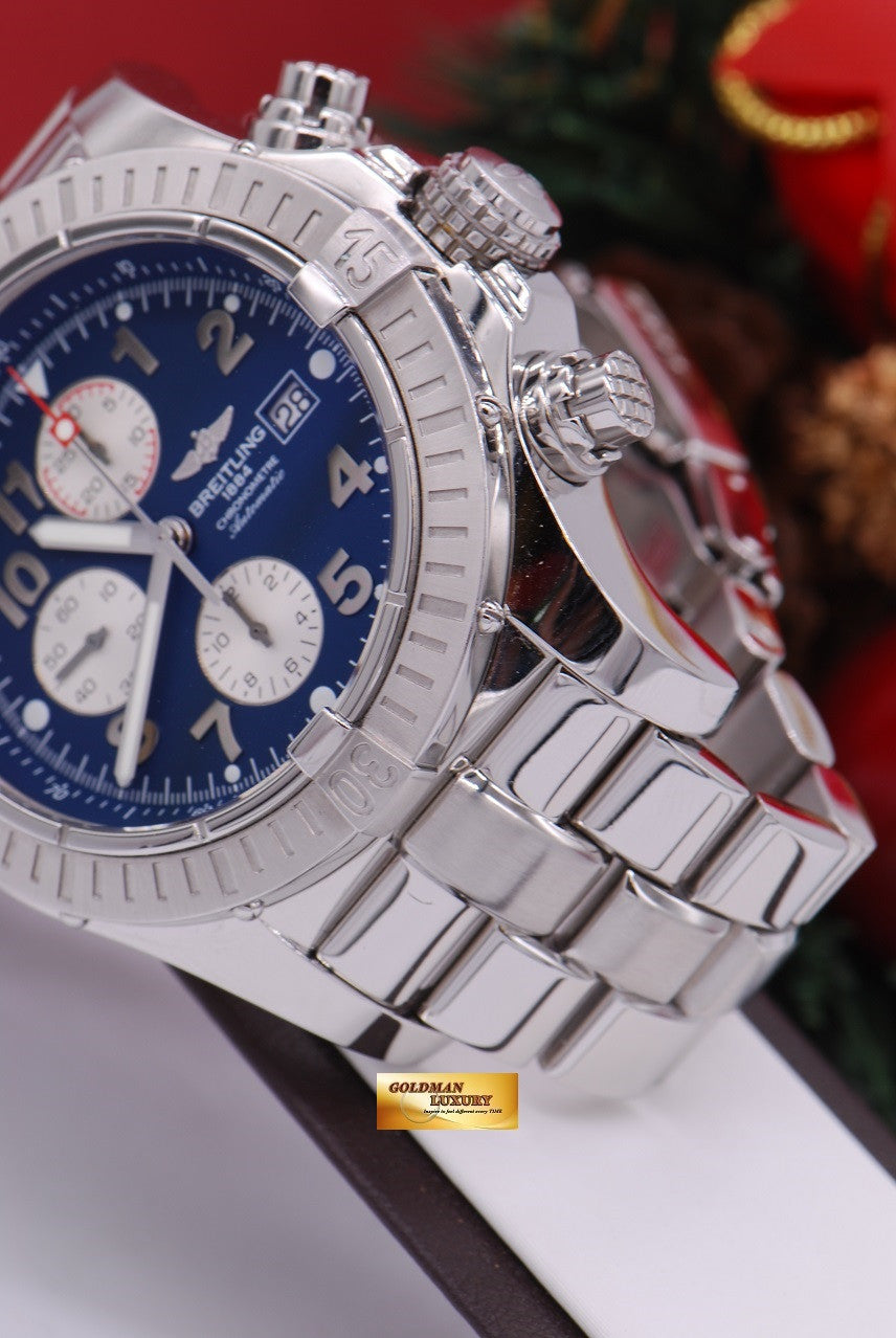 [SOLD] BREITLING SUPER AVENGER 48mm CHRONOGRAPH BLUE (MINT)