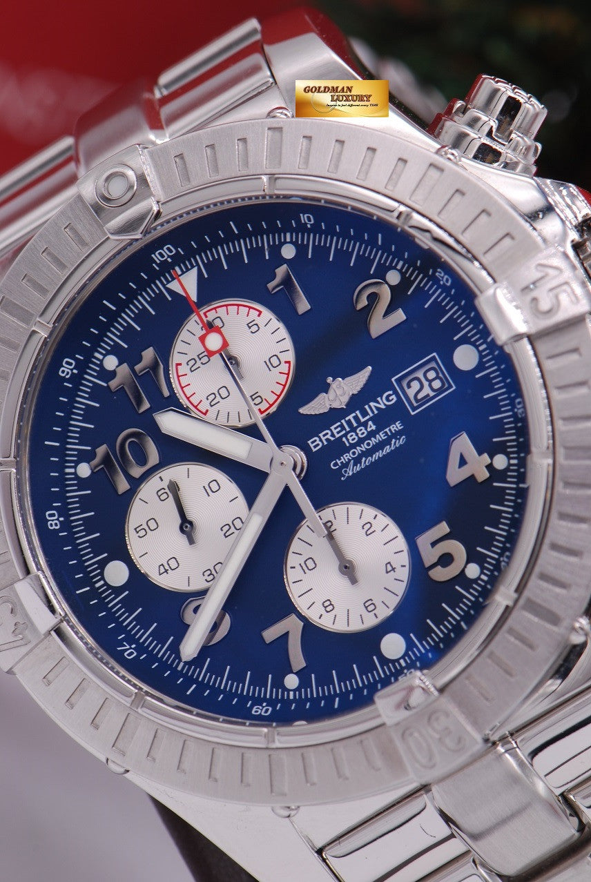 [SOLD] BREITLING SUPER AVENGER 48mm CHRONOGRAPH BLUE (MINT)