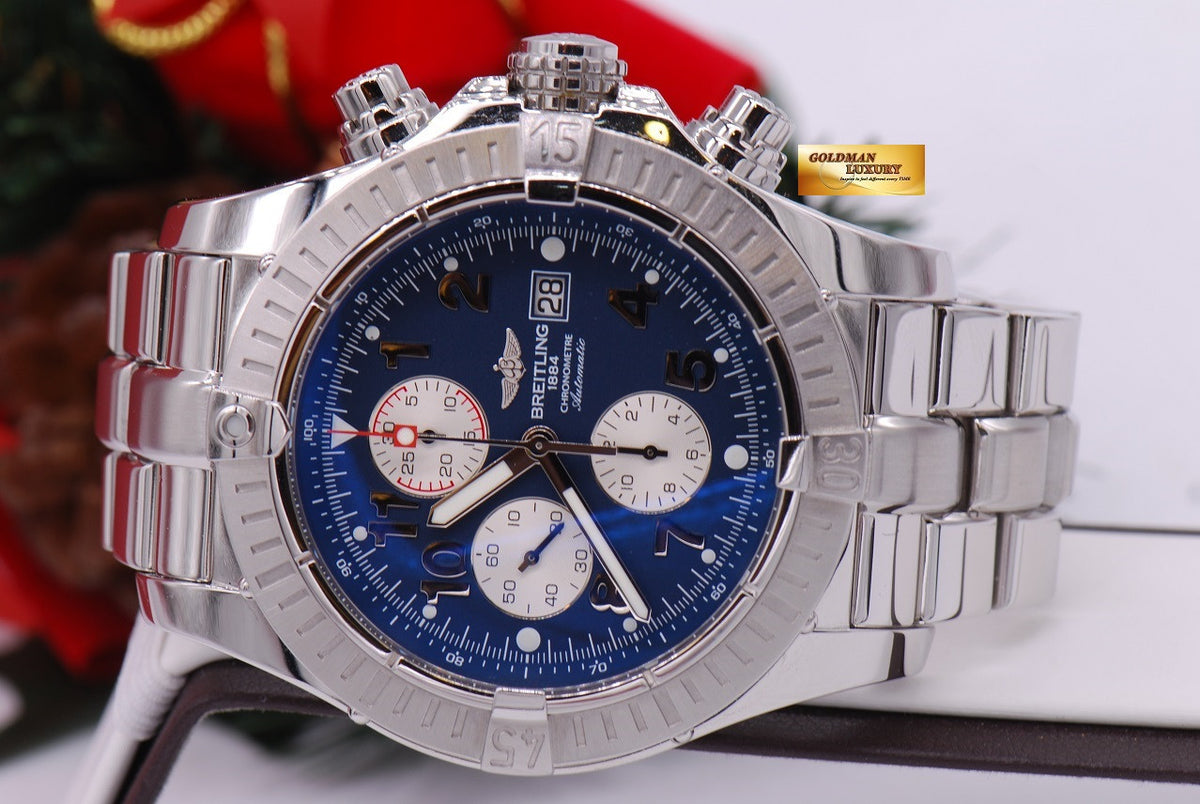 [SOLD] BREITLING SUPER AVENGER 48mm CHRONOGRAPH BLUE (MINT)