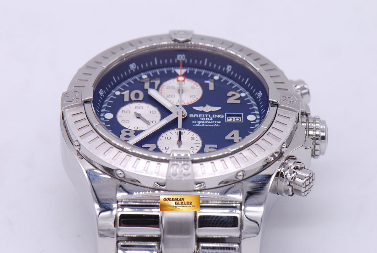 [SOLD] BREITLING SUPER AVENGER 48mm CHRONOGRAPH BLUE (MINT)