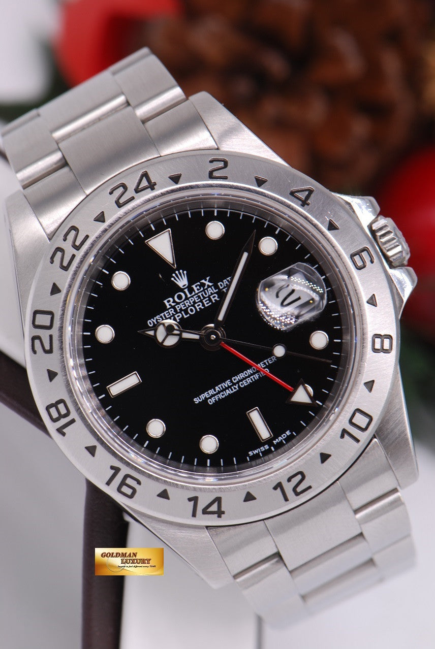 [SOLD] ROLEX OYSTER PERPETUAL EXPLORER II REF 16570 BLACK (MINT)