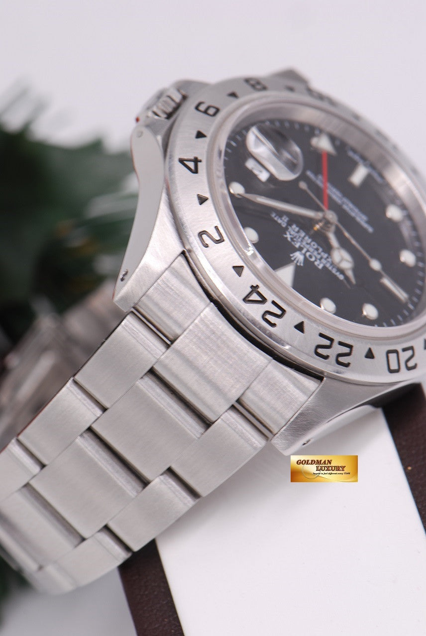 [SOLD] ROLEX OYSTER PERPETUAL EXPLORER II REF 16570 BLACK (MINT)
