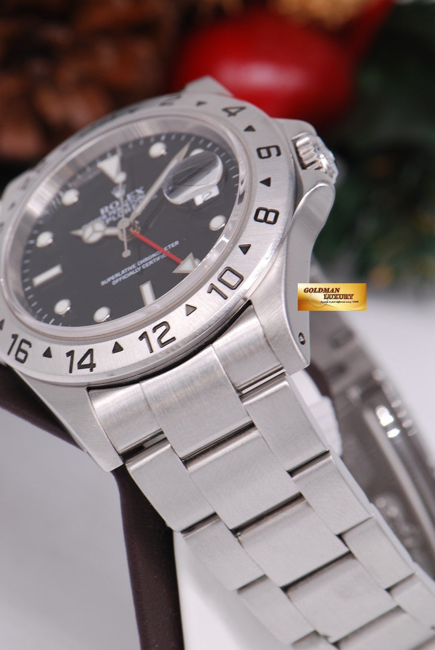 [SOLD] ROLEX OYSTER PERPETUAL EXPLORER II REF 16570 BLACK (MINT)