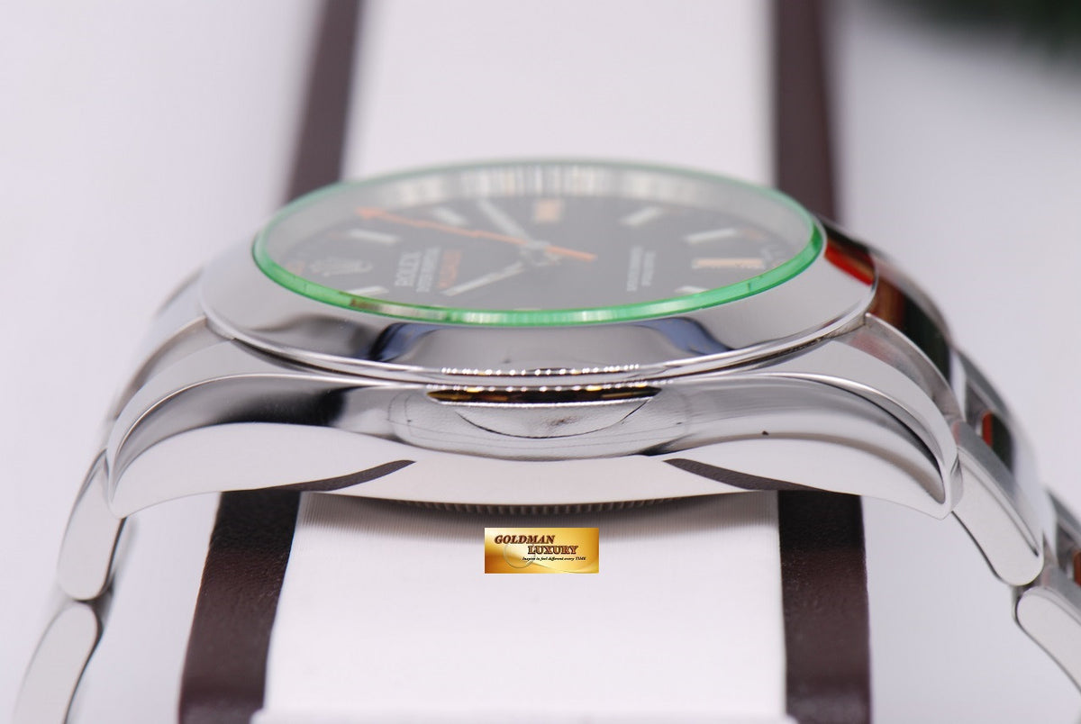 [SOLD] ROLEX OYSTER MILGAUSS GREEN SAPPHIRE Ref 116400GV