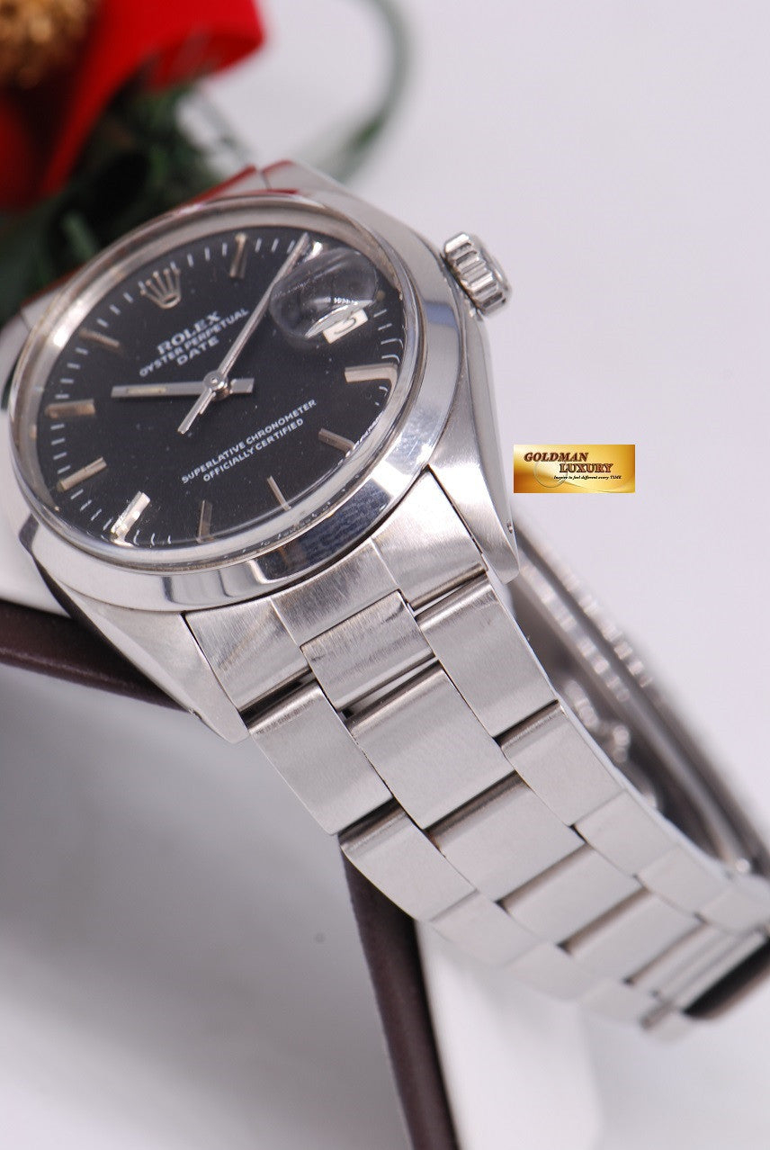 [SOLD] ROLEX OYSTER PERPETUAL DATE REF: 1500 AUTOMATIC BLACK
