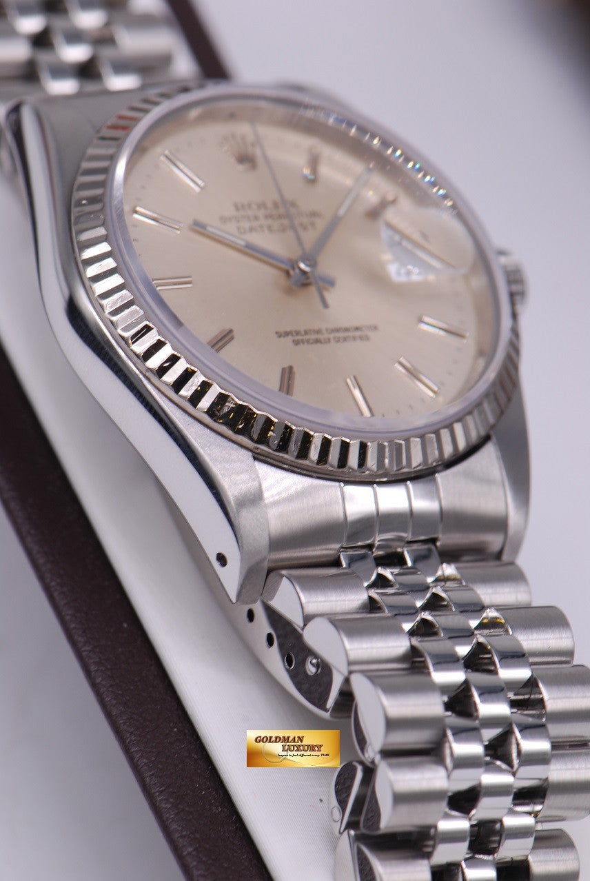 [SOLD] ROLEX OYSTER PERPETUAL DATEJUST 36mm Ref 16234 SILVER