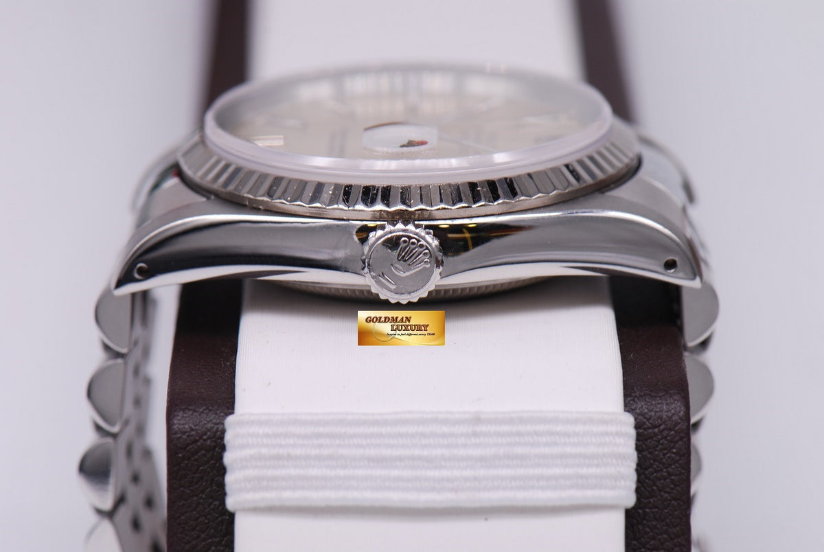 [SOLD] ROLEX OYSTER PERPETUAL DATEJUST 36mm Ref 16234 SILVER