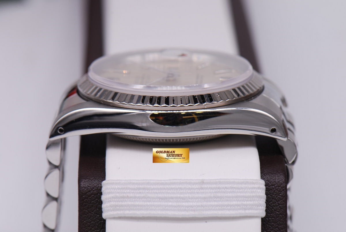 [SOLD] ROLEX OYSTER PERPETUAL DATEJUST 36mm Ref 16234 SILVER
