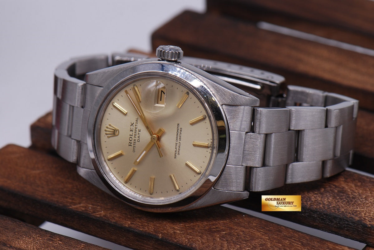 [SOLD] ROLEX OYSTER PERPETUAL DATE 34mm Ref 1500