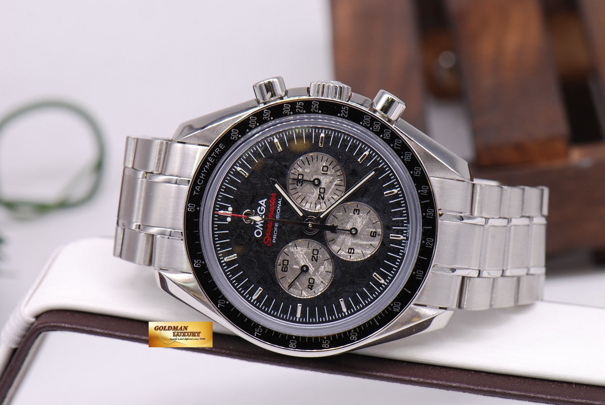 [ SOLD ] OMEGA SPEEDMASTER MOON WATCH "APOLLO-SOYUZ" METEORITE DIAL CHRONOGRAPH C.1861
