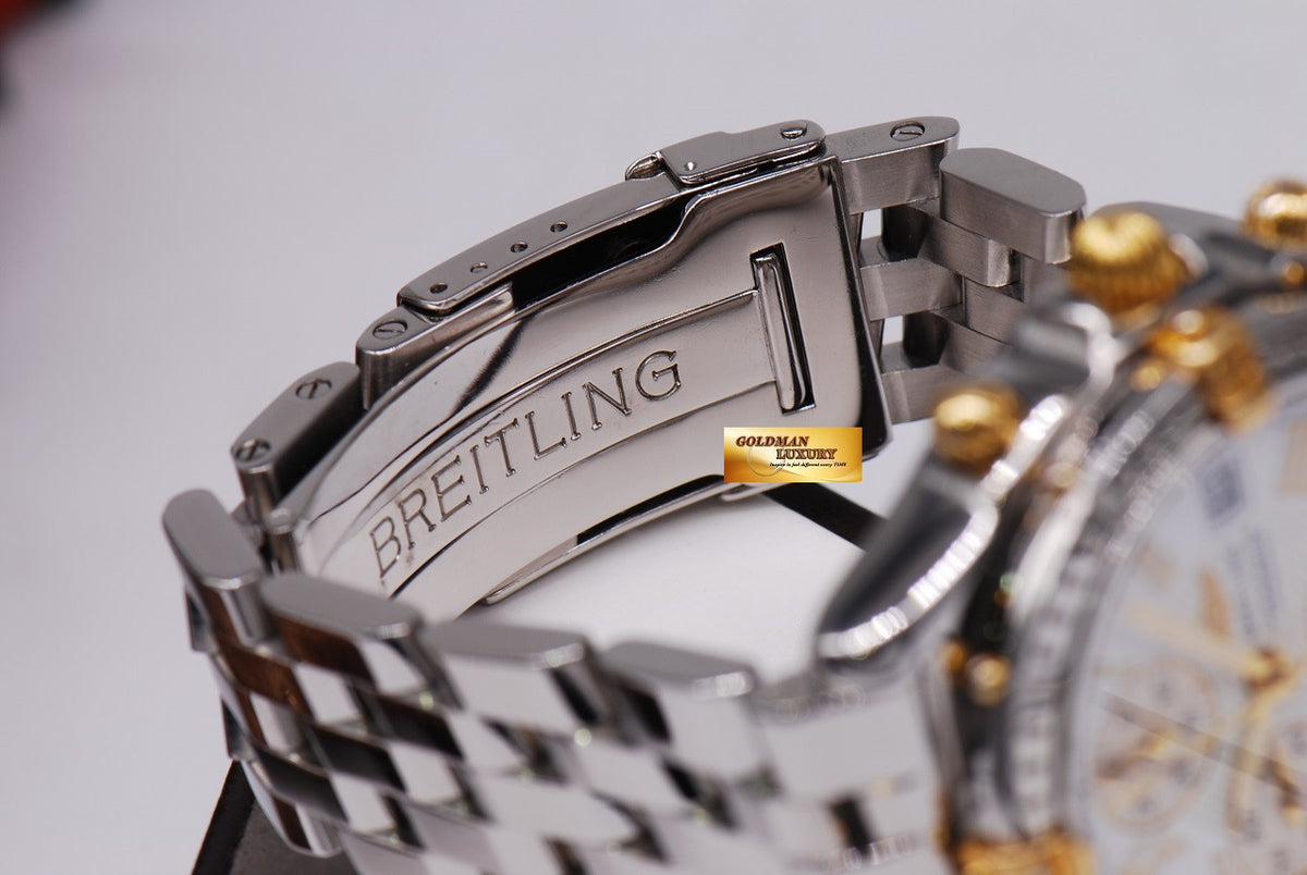 [SOLD] BREITLING WINDRIDER CROSSWIND CHRONOGRAPH B13355 HALF-GOLD AUTOMATIC (MINT)