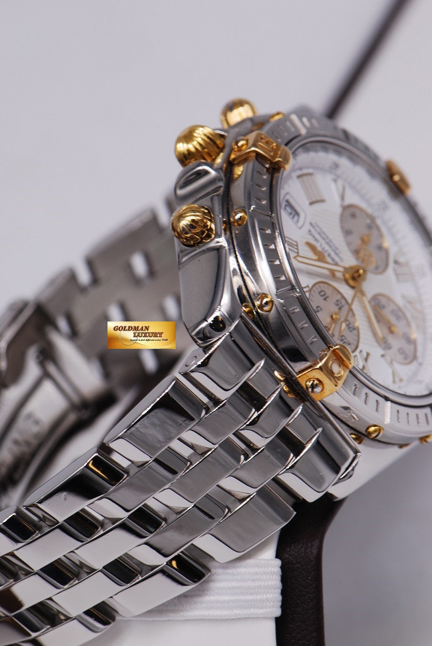 [SOLD] BREITLING WINDRIDER CROSSWIND CHRONOGRAPH B13355 HALF-GOLD AUTOMATIC (MINT)