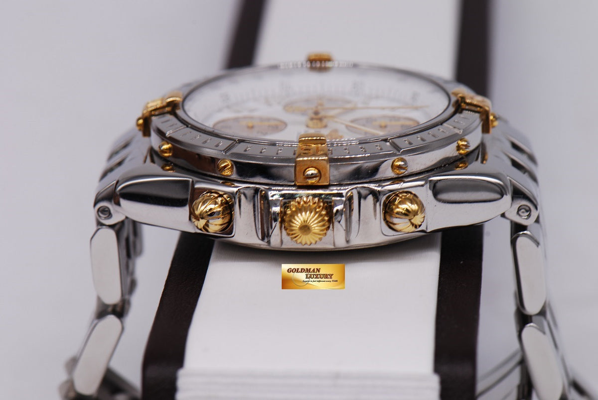 [SOLD] BREITLING WINDRIDER CROSSWIND CHRONOGRAPH B13355 HALF-GOLD AUTOMATIC (MINT)