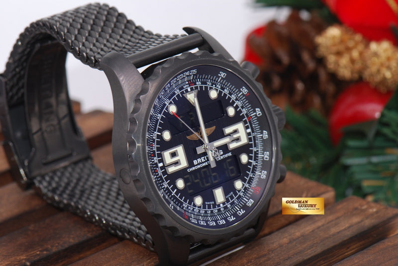 SOLD BREITLING CHRONOSPACE BLACKSTEEL SUPERQUARTZ LIMITED EDITION